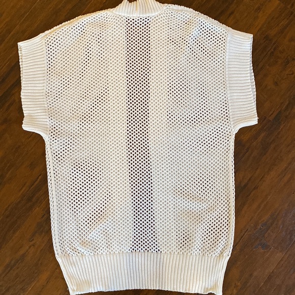 NWT Time and Tru White Women's Crochet Layering Duster Size L-XL - Picture 8 of 12